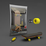 Skateboard da dito in legno d'acero a 5 strati con cuscinetti, antistress da scrivania, gioco sportivo per le dita