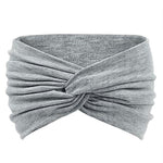 Fascia elastica incrociata extra larga per capelli da donna, ideale per yoga, corsa e sport.