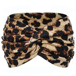 Fascia elastica incrociata extra larga per capelli da donna, ideale per yoga, corsa e sport.