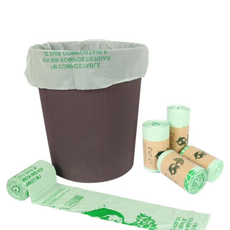 Sacchi per la spazzatura biodegradabili in PLA per cucina, sacchi per rifiuti domestici compostabili con apertura piatta, 50pcs / set 36 x 35cm, 50pcs / set 40 x 38cm, 50pcs / set 43 x 46cm, 25pcs / set 55 x 72cm