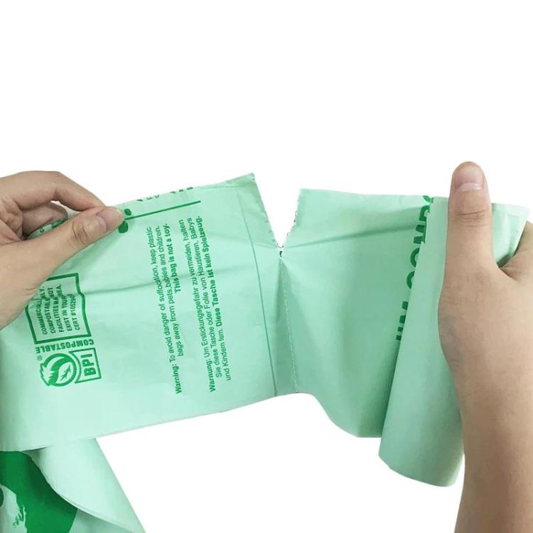 Sacchi per la spazzatura biodegradabili in PLA per cucina, sacchi per rifiuti domestici compostabili con apertura piatta, 50pcs / set 36 x 35cm, 50pcs / set 40 x 38cm, 50pcs / set 43 x 46cm, 25pcs / set 55 x 72cm