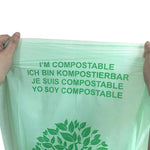 Sacchi per la spazzatura biodegradabili in PLA per cucina, sacchi per rifiuti domestici compostabili con apertura piatta, 50pcs / set 36 x 35cm, 50pcs / set 40 x 38cm, 50pcs / set 43 x 46cm, 25pcs / set 55 x 72cm