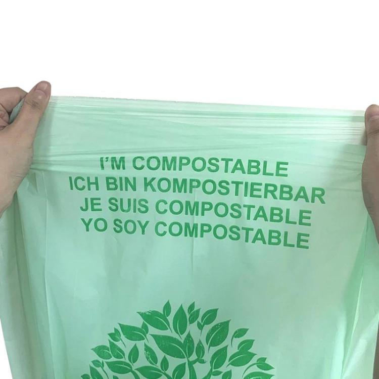 Sacchi per la spazzatura biodegradabili in PLA per cucina, sacchi per rifiuti domestici compostabili con apertura piatta, 50pcs / set 36 x 35cm, 50pcs / set 40 x 38cm, 50pcs / set 43 x 46cm, 25pcs / set 55 x 72cm