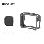 Gabbia per fotocamera in metallo Amagisn per Insta360 Ace Pro 2 / Ace Pro 2.0 con commutazione rapida tra ripresa verticale e orizzontale e attacco a slitta.