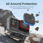 Gabbia per fotocamera in metallo Amagisn per Insta360 Ace Pro 2 / Ace Pro 2.0 con commutazione rapida tra ripresa verticale e orizzontale e attacco a slitta.