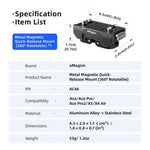 Supporto magnetico a sgancio rapido girevole a 360 gradi aMagisn per Insta360 Ace Pro 2 / Ace Pro / X5 / X4 Air, For Insta360 Ace Serirs/X5/X4 Air
