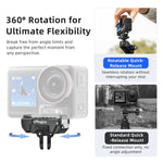 Supporto magnetico a sgancio rapido girevole a 360 gradi aMagisn per DJI Osmo 360/Action 5 Pro/4/3, For DJI Osmo 360/Action 5 Pro/4/3