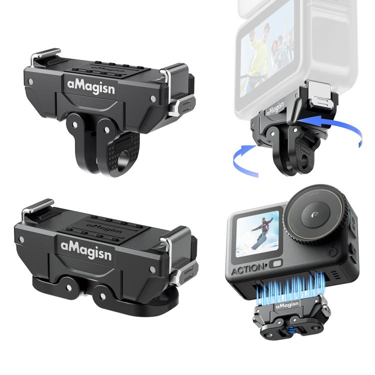 Supporto magnetico a sgancio rapido ruotabile a 360 gradi aMaginsn per DJI Osmo Action 6/Nano, For DJI Osmo Action 6/Nano