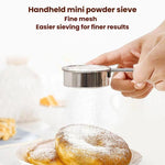 Setaccio per farina portatile mini LsCook in acciaio inox 304 con maglia da 40