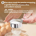 Setaccio per farina portatile mini LsCook in acciaio inox 304 con maglia da 40