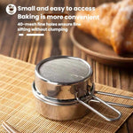 Setaccio per farina portatile mini LsCook in acciaio inox 304 con maglia da 40