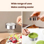 Setaccio per farina portatile mini LsCook in acciaio inox 304 con maglia da 40