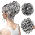 Parrucca con finta acconciatura a chignon e riccioli morbidi