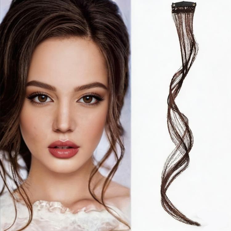 Extension per capelli con frangia a clip, lunga e sfilata, con effetto barba di drago, per donna, frangia laterale, ideale per l'uso quotidiano e per acconciature fai da te., 25cm, 35cm