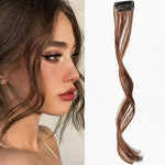 Extension per capelli con frangia a clip, lunga e sfilata, con effetto barba di drago, per donna, frangia laterale, ideale per l'uso quotidiano e per acconciature fai da te., 25cm, 35cm