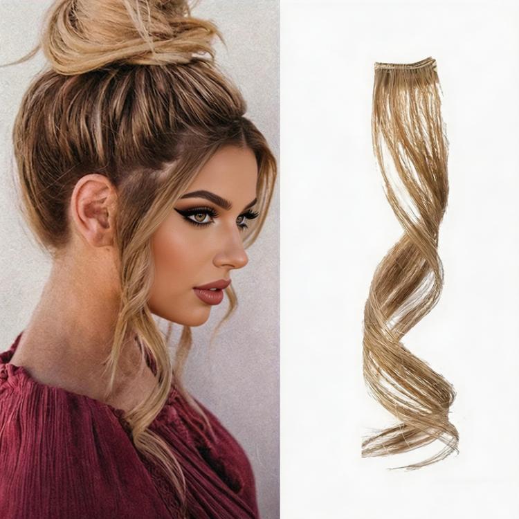 Extension per capelli con frangia a clip, lunga e sfilata, con effetto barba di drago, per donna, frangia laterale, ideale per l'uso quotidiano e per acconciature fai da te., 25cm, 35cm