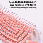 Pettine massaggiante per capelli a coste cave, multifunzionale, ideale per dare volume alla chioma.