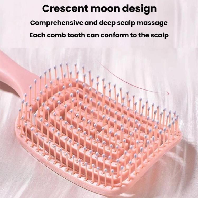 Pettine massaggiante per capelli a coste cave, multifunzionale, ideale per dare volume alla chioma.