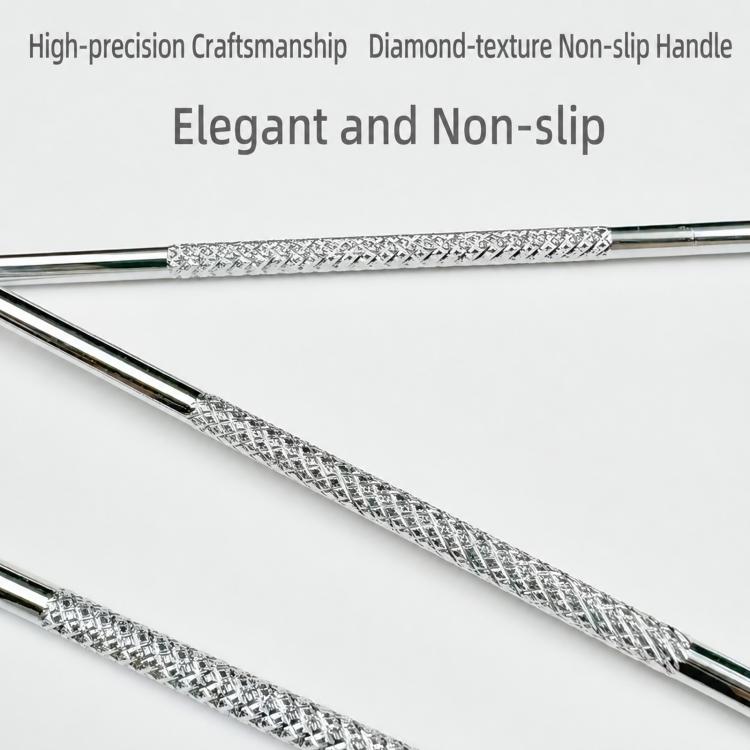 Set di 4 pinzette in acciaio inossidabile per la rimozione dei punti neri, ideali per il trattamento estetico dell'acne., Silver, Rose Gold