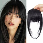 Parrucca da donna con frangia invisibile e realistica, senza cuciture, per infoltire i capelli.