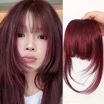Parrucca da donna con frangia invisibile e realistica, senza cuciture, per infoltire i capelli.