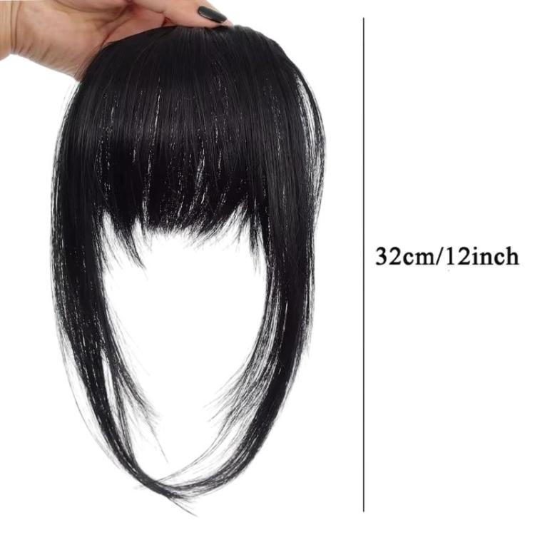 Parrucca da donna con frangia invisibile e realistica, senza cuciture, per infoltire i capelli.