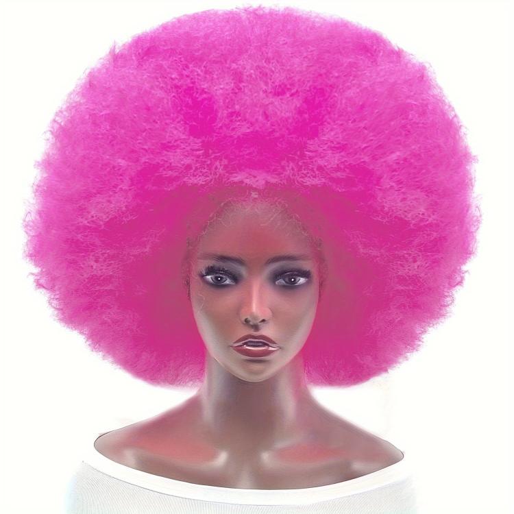 Parrucca afro gigante oversize da 22 pollici, parrucca da clown per adulti, uomini e donne, parrucca extra large per costume da discoteca anni '70.