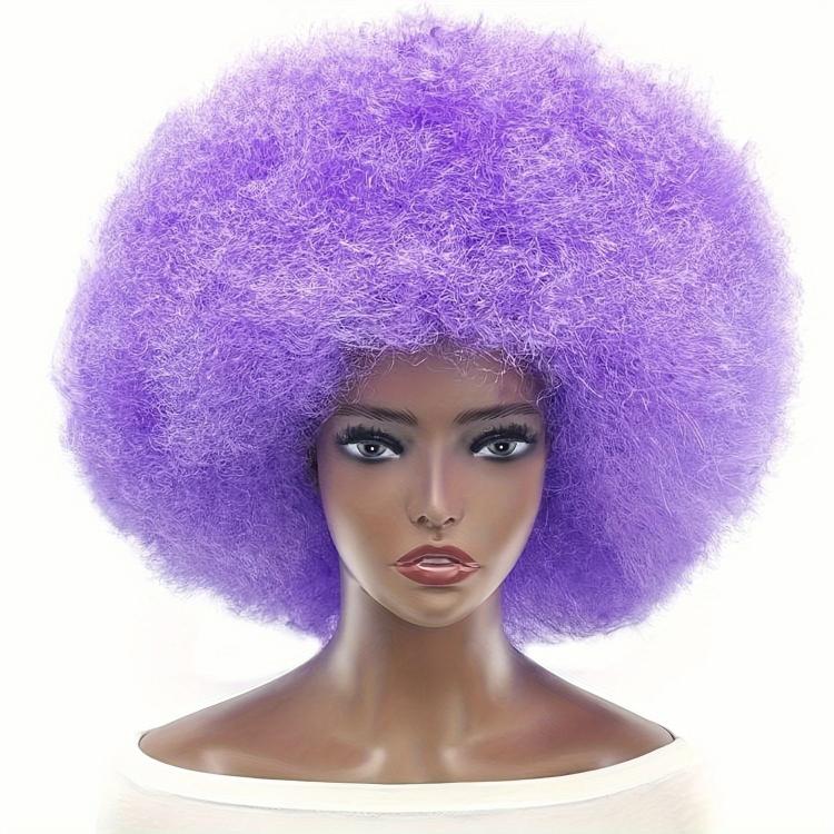 Parrucca afro gigante oversize da 22 pollici, parrucca da clown per adulti, uomini e donne, parrucca extra large per costume da discoteca anni '70.