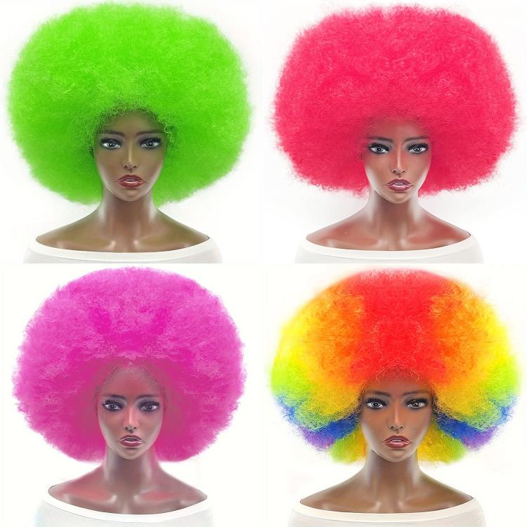 Parrucca afro gigante oversize da 22 pollici, parrucca da clown per adulti, uomini e donne, parrucca extra large per costume da discoteca anni '70.
