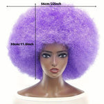 Parrucca afro gigante oversize da 22 pollici, parrucca da clown per adulti, uomini e donne, parrucca extra large per costume da discoteca anni '70.