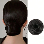 Chignon a nido d'uccello con clip a pinza, estensione per chignon disordinato da donna, chignon sintetico regolabile con grande clip a pinza