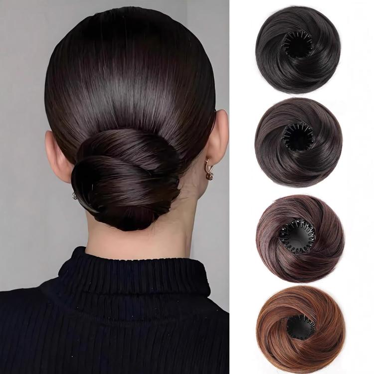 Chignon a nido d'uccello con clip a pinza, estensione per chignon disordinato da donna, chignon sintetico regolabile con grande clip a pinza