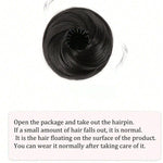 Chignon a nido d'uccello con clip a pinza, estensione per chignon disordinato da donna, chignon sintetico regolabile con grande clip a pinza