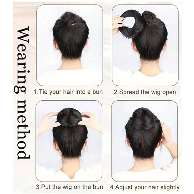 Chignon a nido d'uccello con clip a pinza, estensione per chignon disordinato da donna, chignon sintetico regolabile con grande clip a pinza