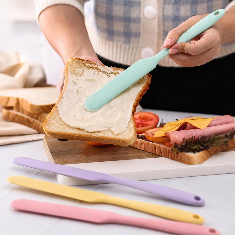 Spatola multifunzionale in silicone LsCook, adatta per alimenti, ideale per la cottura al forno., Standard 32g Pink+Purple+Yellow+Green, Standard 45g Black+Orange+Green