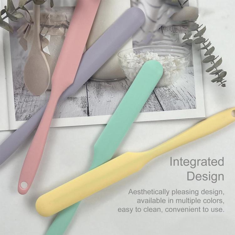 Spatola multifunzionale in silicone LsCook, adatta per alimenti, ideale per la cottura al forno., Standard 32g Pink+Purple+Yellow+Green, Standard 45g Black+Orange+Green