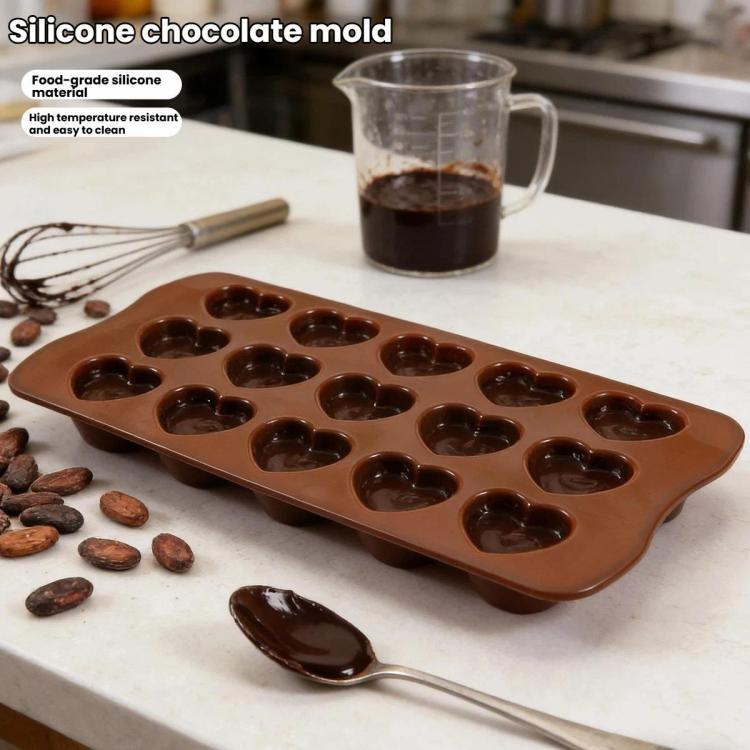 Stampo per cioccolato a forma di cuore in silicone alimentare LsCook