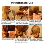 Set di 2 fermagli per chignon a forma di fiore e fungo, Hair Bun Maker