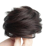 Chignon da donna per parrucca, anello per capelli, accessorio per acconciature semplici, chignon realistico, Straight Hair Brown Black, Straight Hair Black, Straight Hair Dark Brown, Straight Hair Light Brown, Curly Hair Brown Black, Curly Hair Black  ...