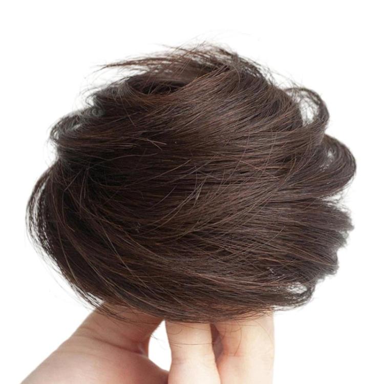 Chignon da donna per parrucca, anello per capelli, accessorio per acconciature semplici, chignon realistico, Straight Hair Brown Black, Straight Hair Black, Straight Hair Dark Brown, Straight Hair Light Brown, Curly Hair Brown Black, Curly Hair Black  ...