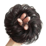Chignon da donna per parrucca, anello per capelli, accessorio per acconciature semplici, chignon realistico, Straight Hair Brown Black, Straight Hair Black, Straight Hair Dark Brown, Straight Hair Light Brown, Curly Hair Brown Black, Curly Hair Black  ...