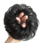 Chignon da donna per parrucca, anello per capelli, accessorio per acconciature semplici, chignon realistico, Straight Hair Brown Black, Straight Hair Black, Straight Hair Dark Brown, Straight Hair Light Brown, Curly Hair Brown Black, Curly Hair Black  ...