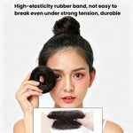 Chignon da donna per parrucca, anello per capelli, accessorio per acconciature semplici, chignon realistico, Straight Hair Brown Black, Straight Hair Black, Straight Hair Dark Brown, Straight Hair Light Brown, Curly Hair Brown Black, Curly Hair Black  ...