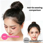 Chignon da donna per parrucca, anello per capelli, accessorio per acconciature semplici, chignon realistico, Straight Hair Brown Black, Straight Hair Black, Straight Hair Dark Brown, Straight Hair Light Brown, Curly Hair Brown Black, Curly Hair Black  ...