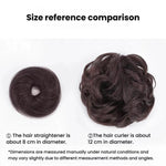 Chignon da donna per parrucca, anello per capelli, accessorio per acconciature semplici, chignon realistico, Straight Hair Brown Black, Straight Hair Black, Straight Hair Dark Brown, Straight Hair Light Brown, Curly Hair Brown Black, Curly Hair Black  ...