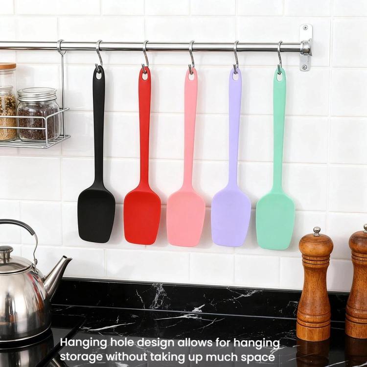 Set di 2 pezzi LsCook: spatola in silicone alimentare a doppio uso, coltello da burro e spatola per glassa per torte., Large T-shaped Large Round Hole 38g