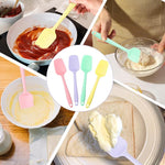 Set di 2 pezzi LsCook: spatola in silicone alimentare a doppio uso, coltello da burro e spatola per glassa per torte., Large T-shaped Large Round Hole 38g