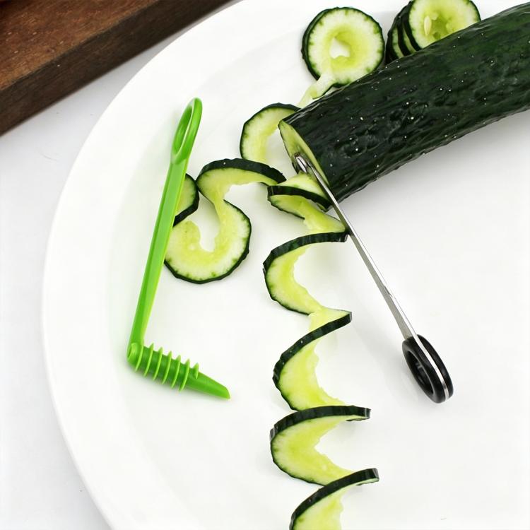 Set di 2 affetta-cetrioli a spirale LsCook