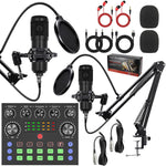 Kit microfoni condensatore BM800 con scheda audio V8S