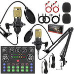 Kit microfoni condensatore BM800 con scheda audio V8S